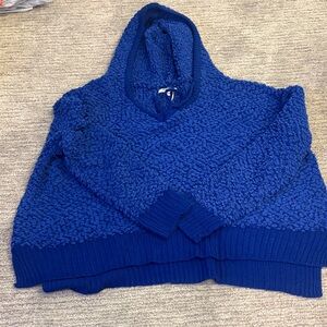 Miracle Royal Blue Plush Hoodie Sweater